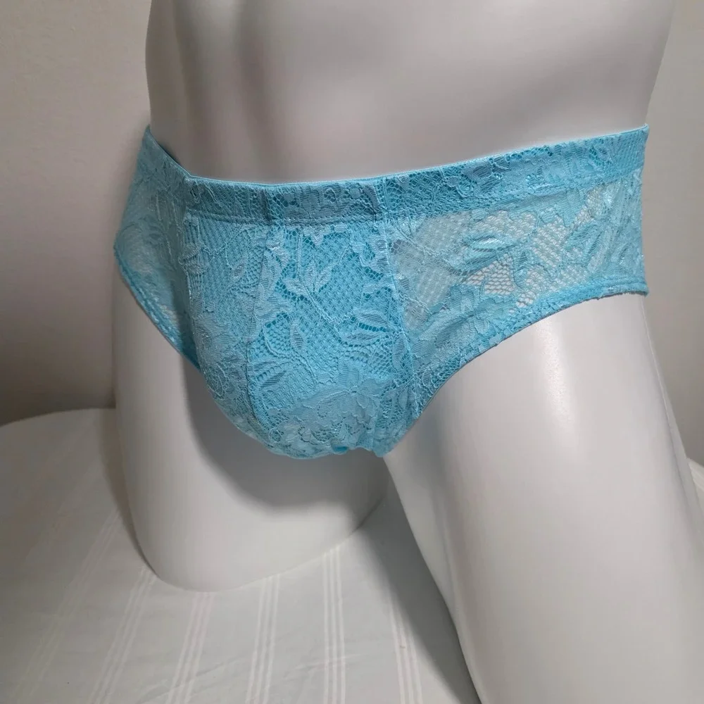 Cosabella Men Luxury Italian Floral Lace Comfort Micro Brief Designer Underwear